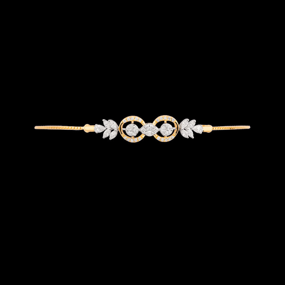 18K Two Tone Gold Diamond Jewellery - 0.786ct VVS-VS-EF