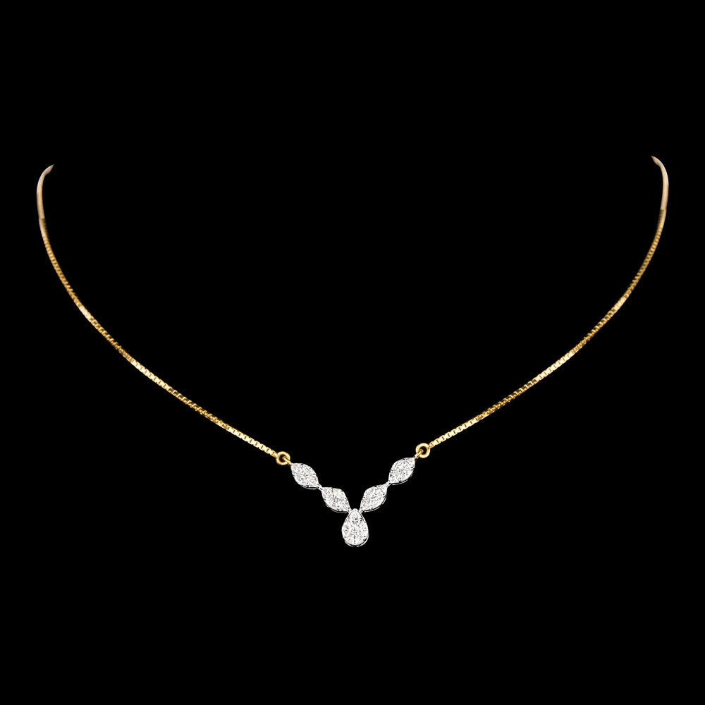 18K Two Tone Gold Diamond Jewellery - 0.543ct VVS-VS-EF