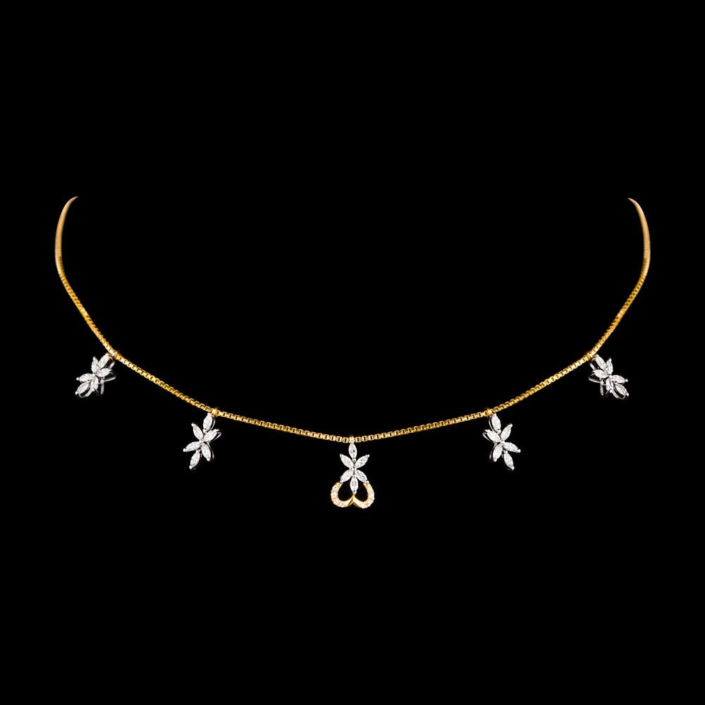18K Two Tone Gold Diamond Jewellery - 0.824ct VVS-VS-EF