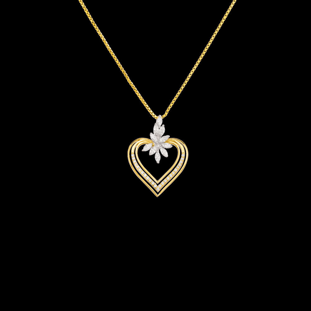 18K Rose Gold Diamond Pendant - 0.448ct VVS-VS-EF