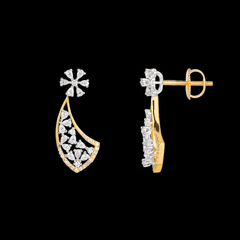 18K Two Tone Gold Diamond Jewellery - 1.101ct VVS-EF
