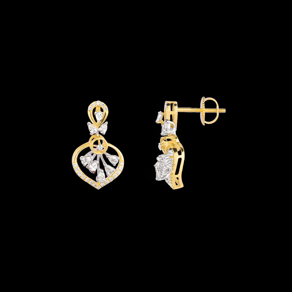 18K Two Tone Gold Diamond Jewellery - 0.614ct VVS-EF