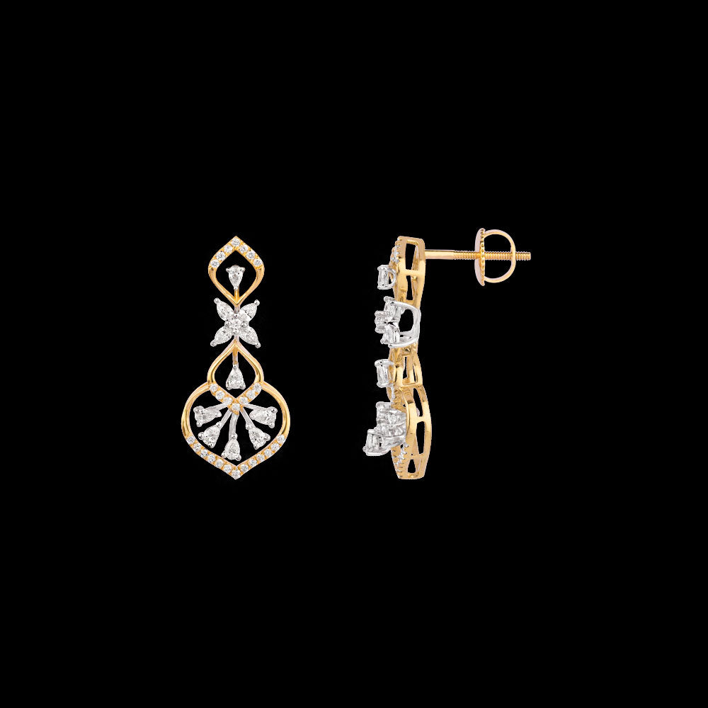 18K Two Tone Gold Diamond Jewellery - 0.876ct VVS-EF