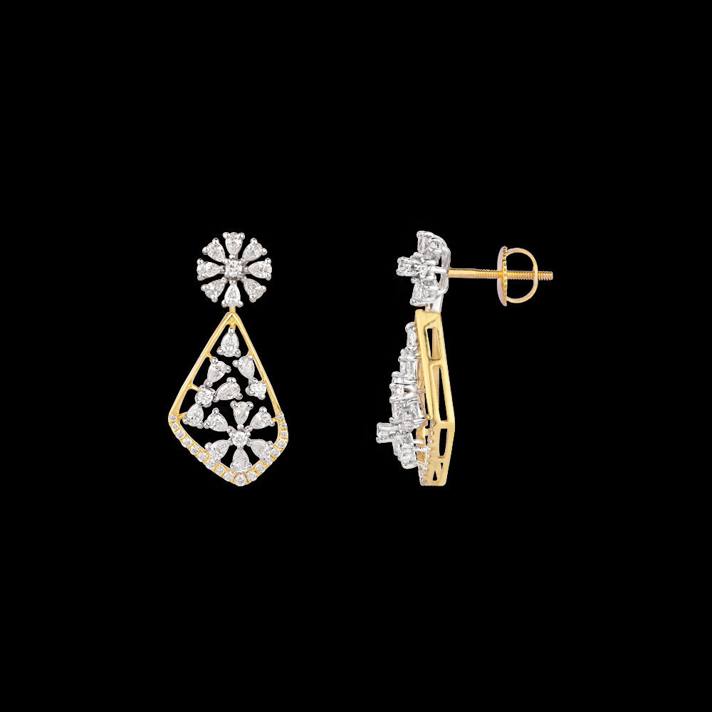 18K Two Tone Gold Diamond Jewellery - 1.132ct VVS-EF