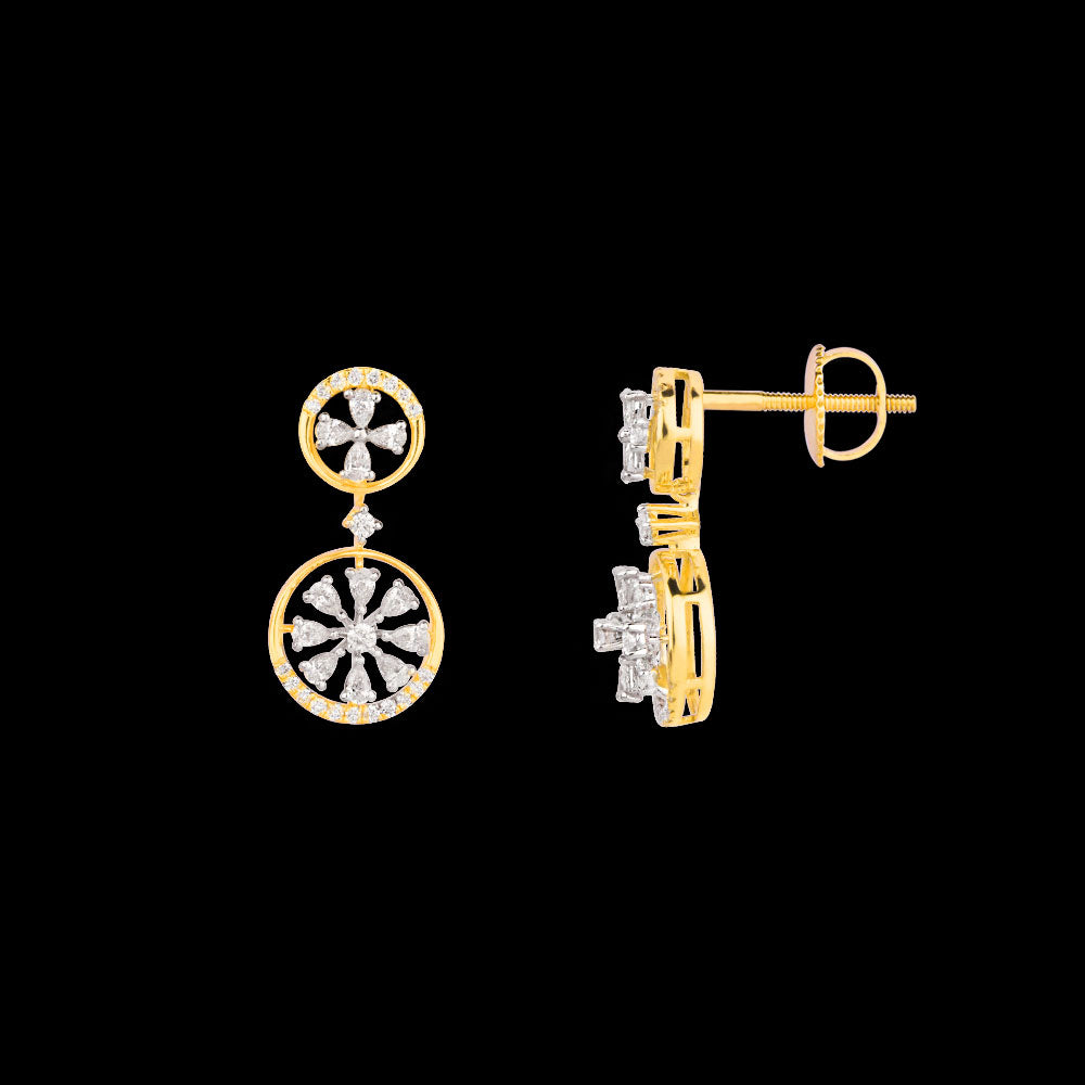 18K Two Tone Gold Diamond Jewellery - 0.863ct VVS-EF