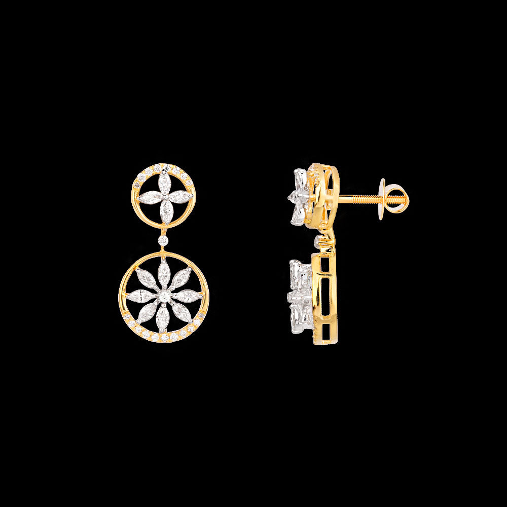18K Two Tone Gold Diamond Jewellery - 0.8ct VVS-VS-EF