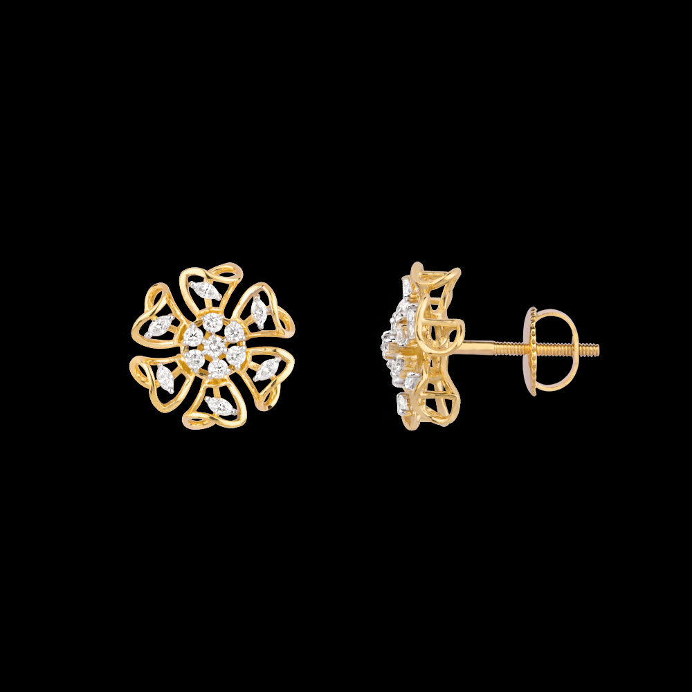 18K Two Tone Gold Diamond Jewellery - 0.521ct VVS-EF