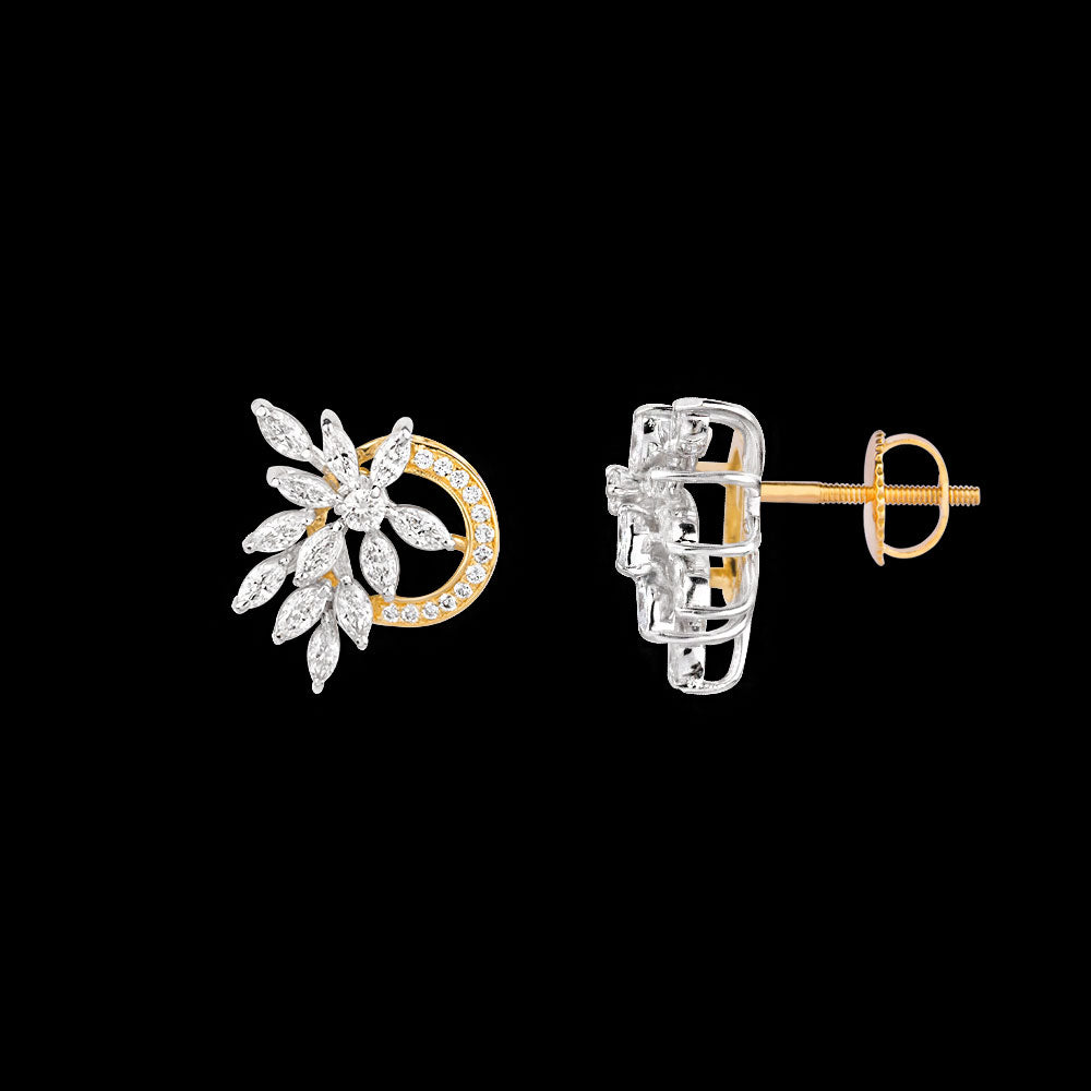 18K Two Tone Gold Diamond Jewellery - 1.057ct VVS-EF