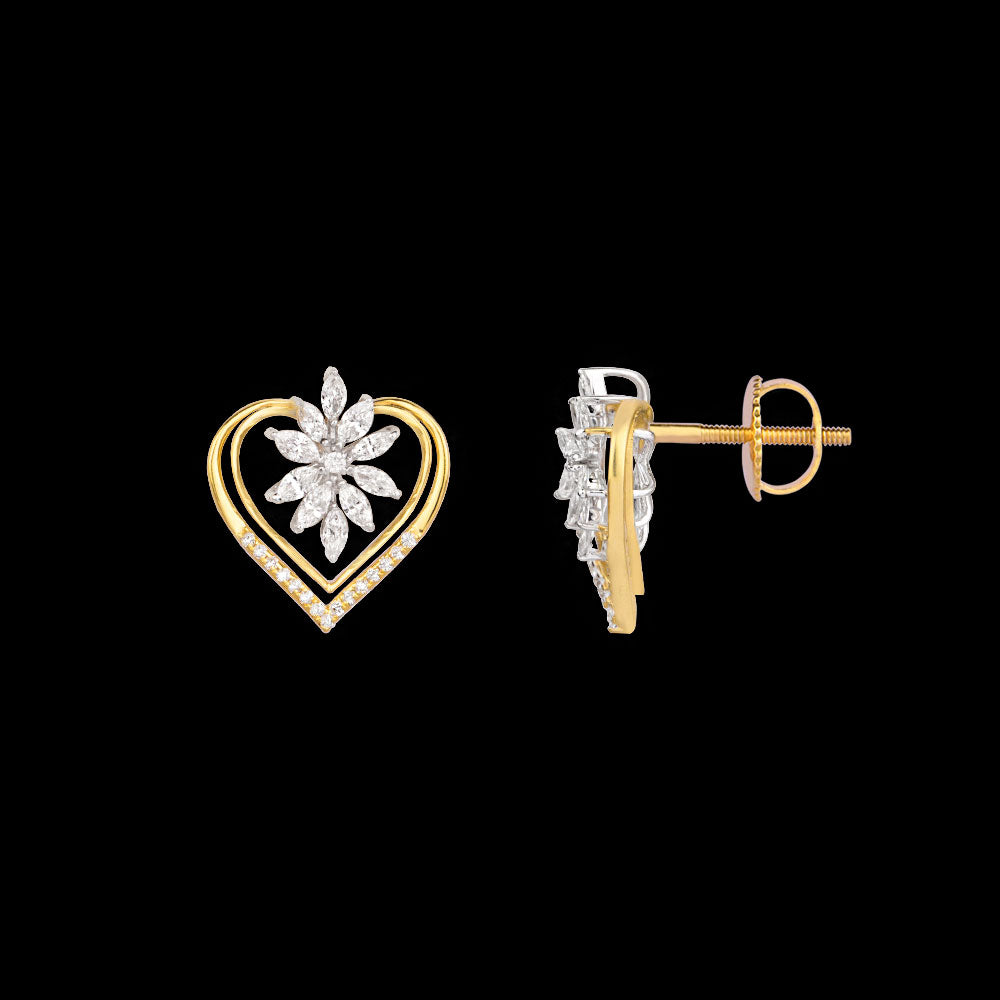 18K Two Tone Gold Diamond Jewellery - 0.741ct VVS-VS-EF