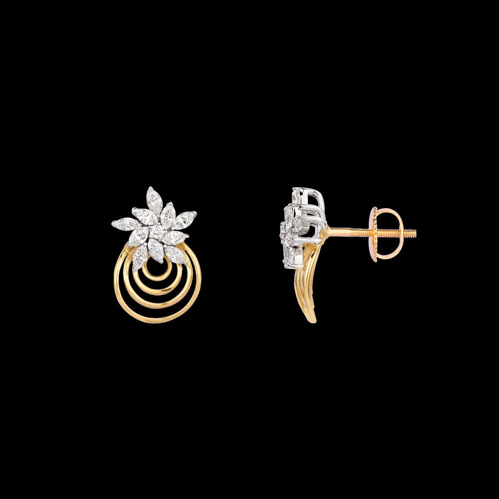 18K Two Tone Gold Diamond Jewellery - 0.635ct VVS-EF