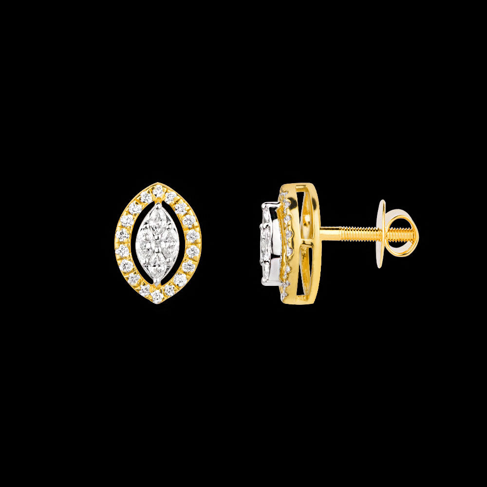 18K Two Tone Gold Diamond Jewellery - 0.38ct VVS-VS-EF