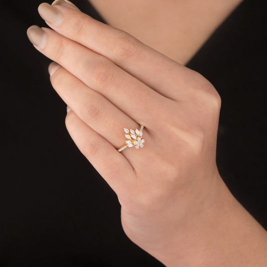 18K Rose Gold Diamond Ring - 0.439ct VVS-VS-EF