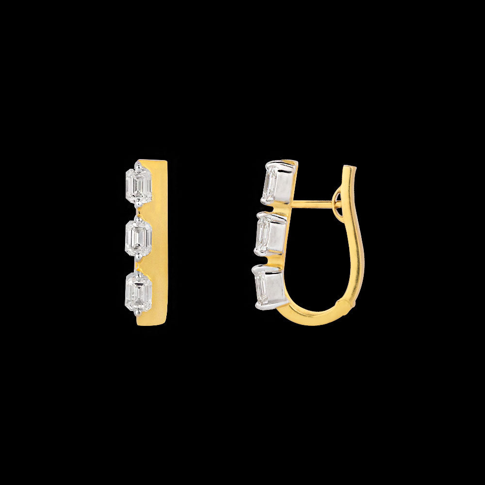 18K Two Tone Gold Diamond Pendant - 2.82ct VVS-VS-GH