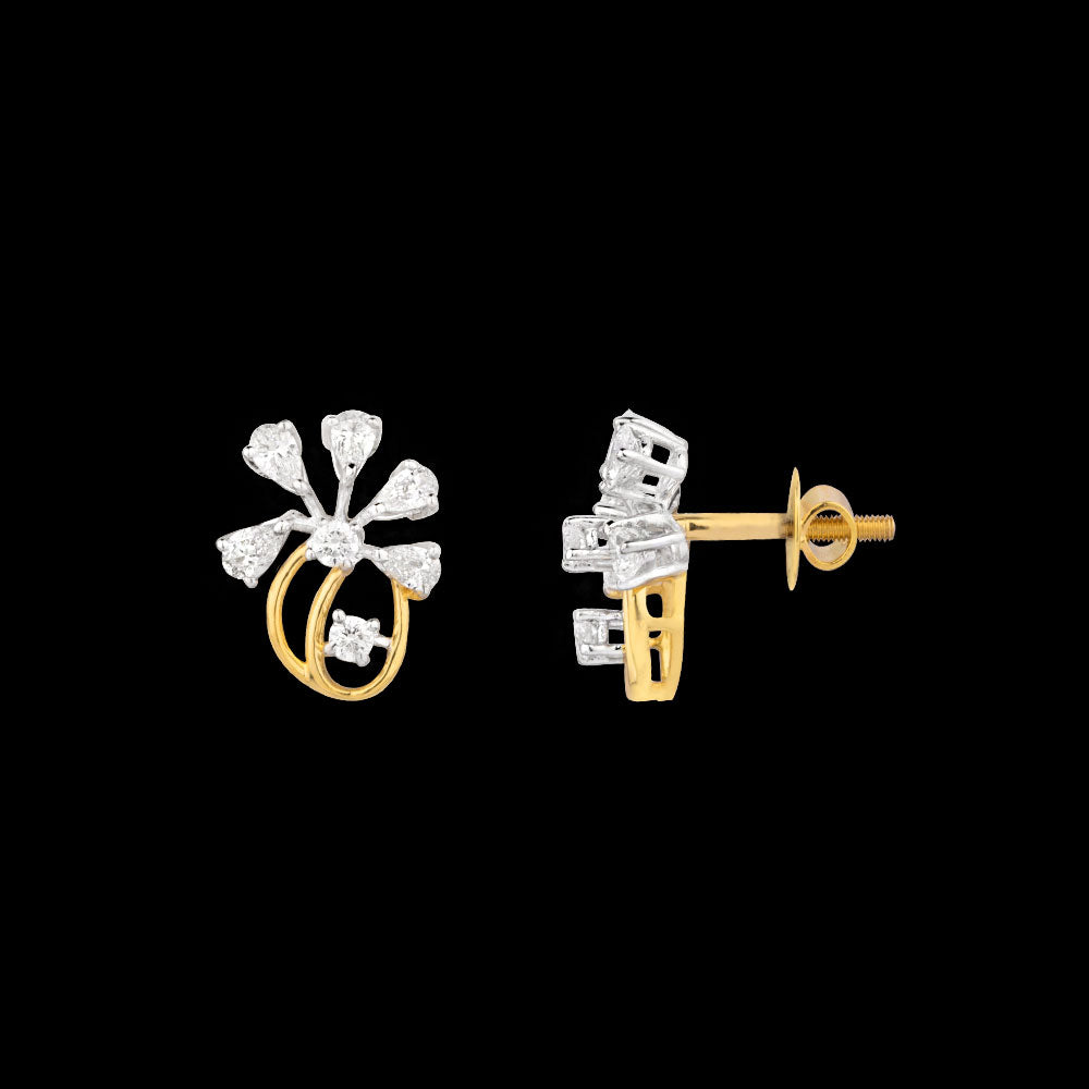 18K Two Tone Gold Diamond Jewellery - 0.405ct VVS-EF