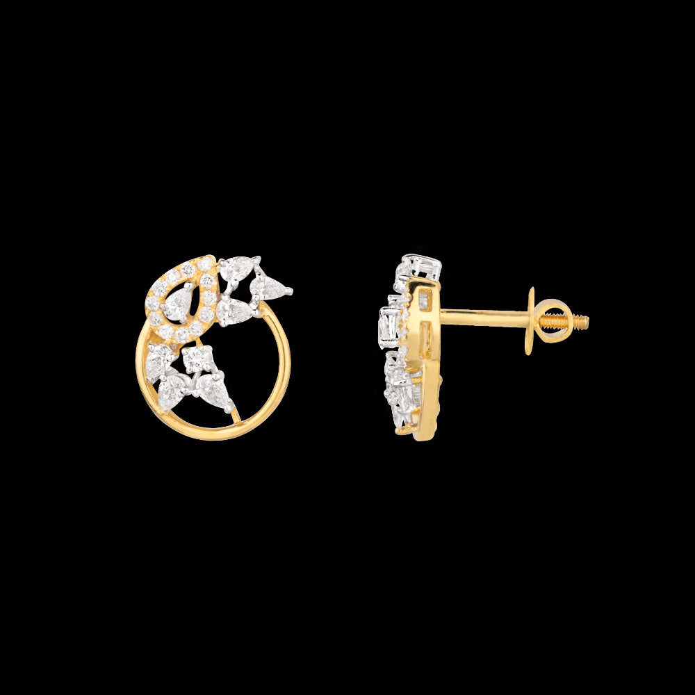 18K Two Tone Gold Diamond Jewellery - 0.855ct VVS-EF