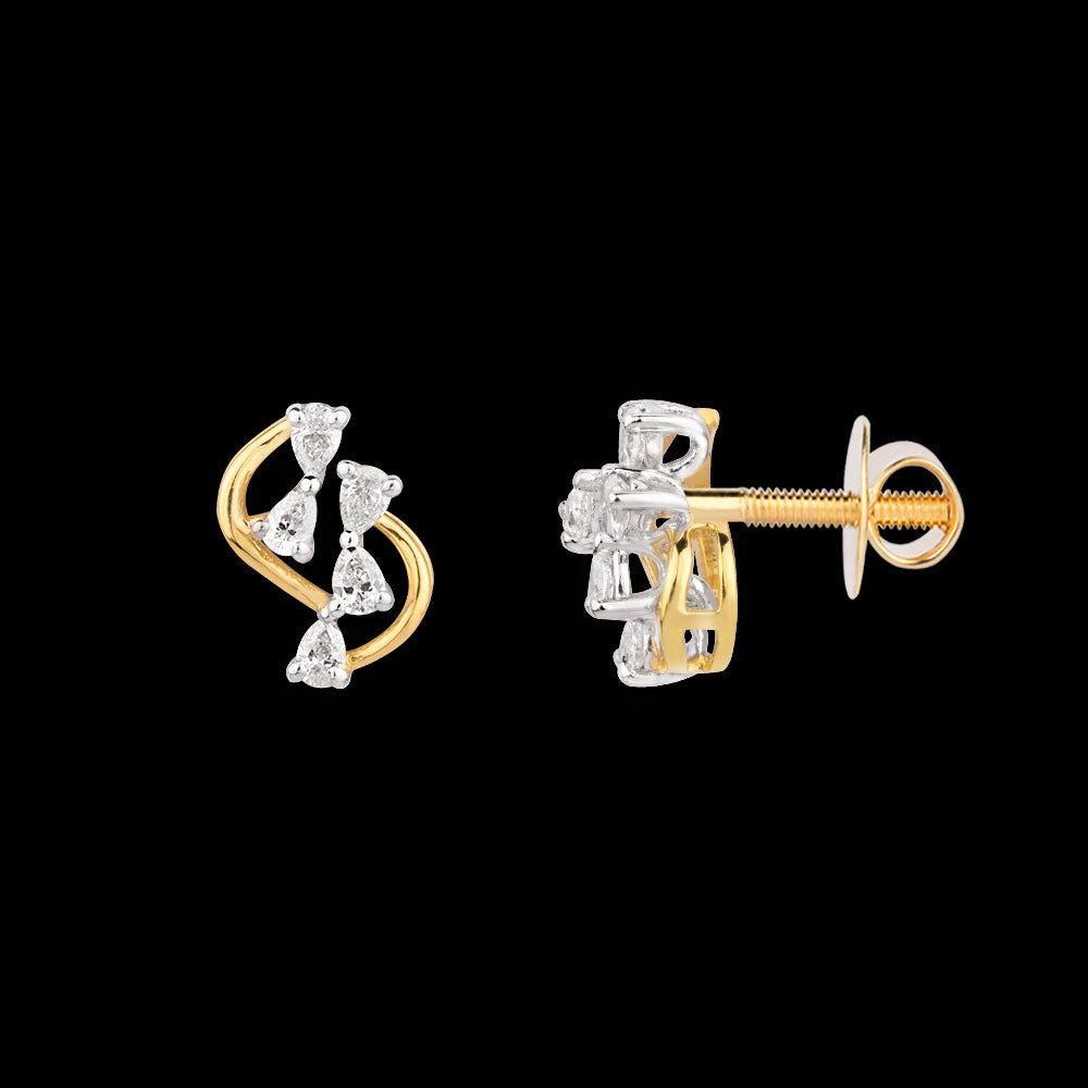 18K Two Tone Gold Diamond Jewellery - 0.3ct VVS-EF
