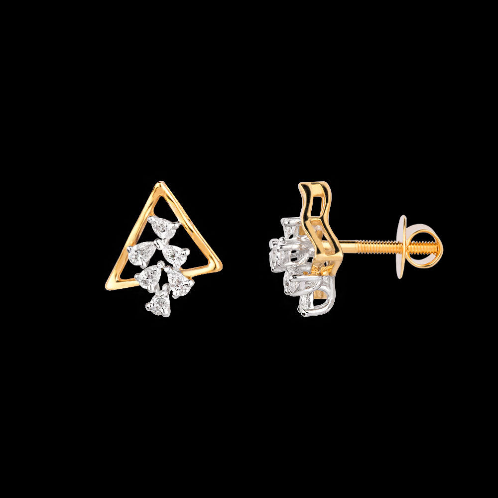 18K Two Tone Gold Diamond Jewellery - 0.251ct VVS-EF