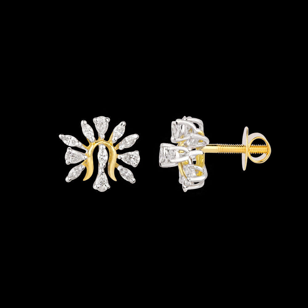 18K Two Tone Gold Diamond Jewellery - 0.56ct VVS-EF