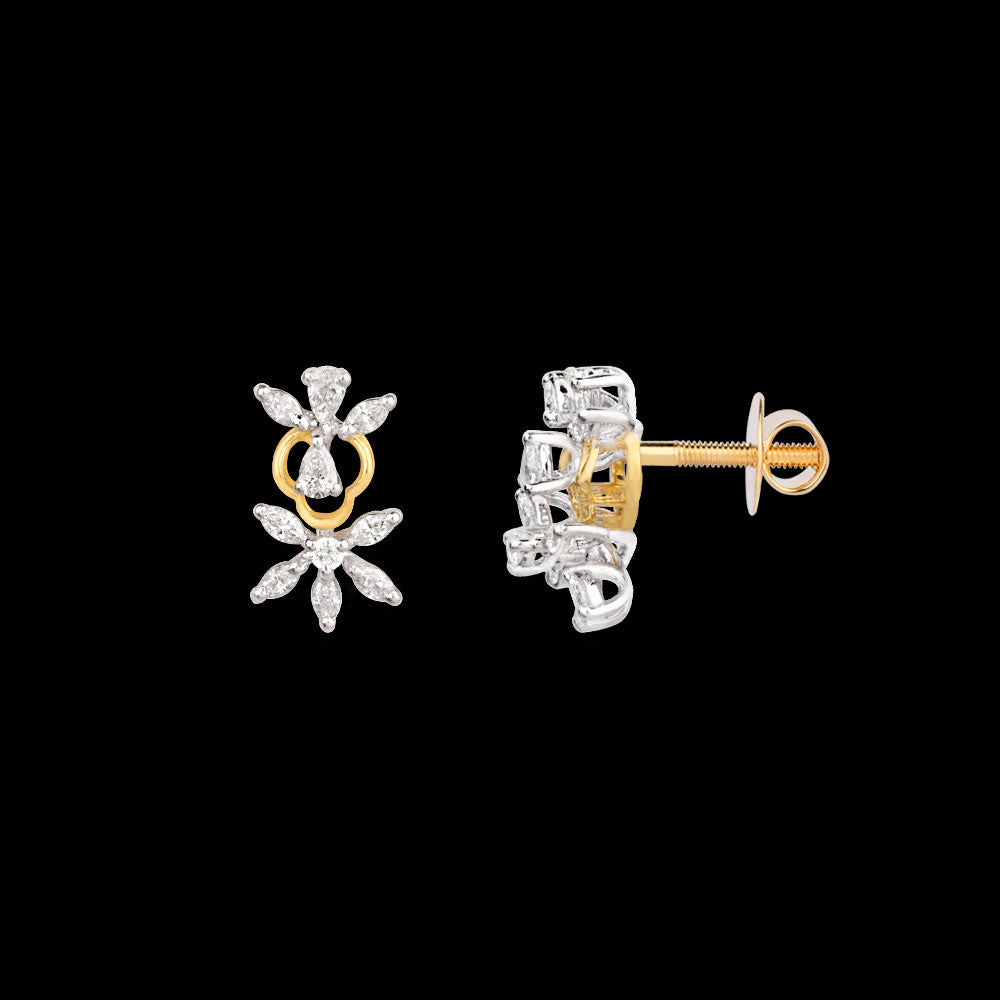 18K Two Tone Gold Diamond Jewellery - 0.45ct VVS-EF