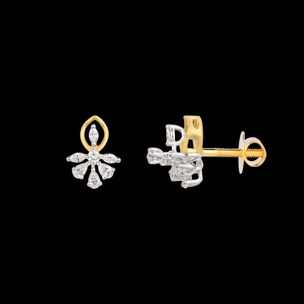 18K Two Tone Gold Diamond Jewellery - 0.405ct VVS-EF