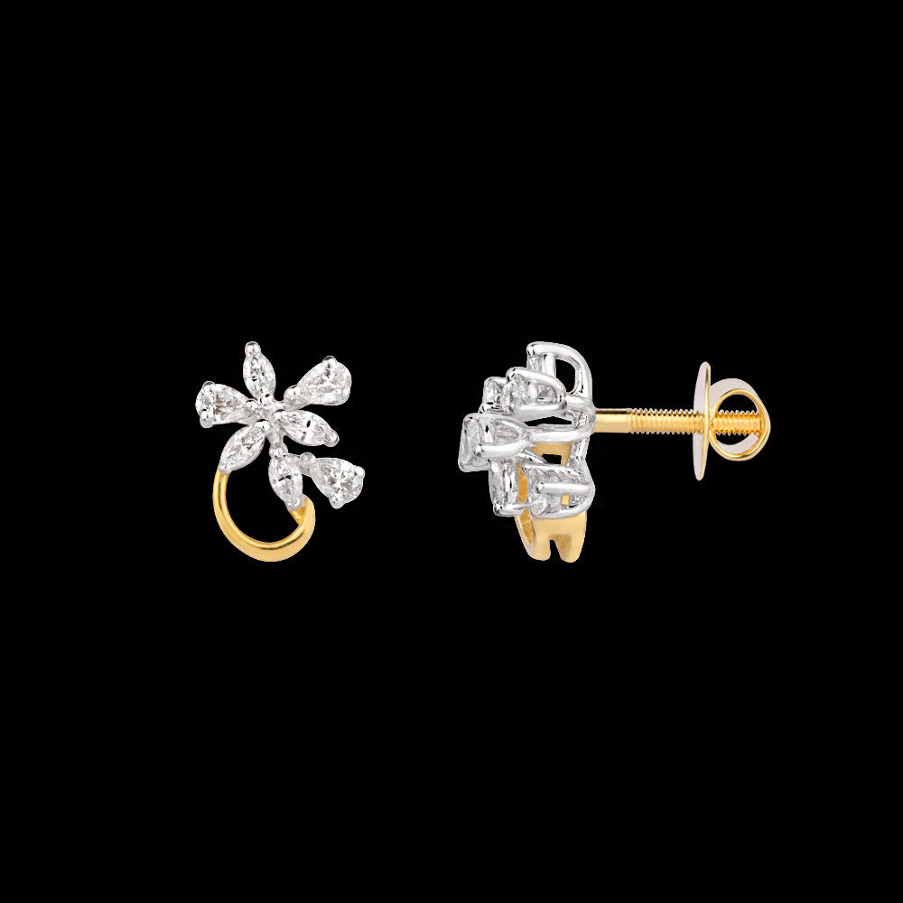 18K Two Tone Gold Diamond Jewellery - 0.39ct VVS-EF