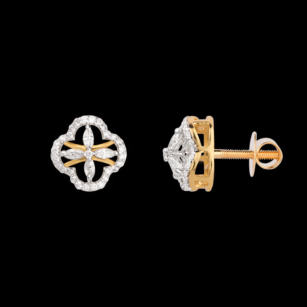 14K Two Tone Gold Diamond Jewellery - 0.544ct VVS-VS-EF