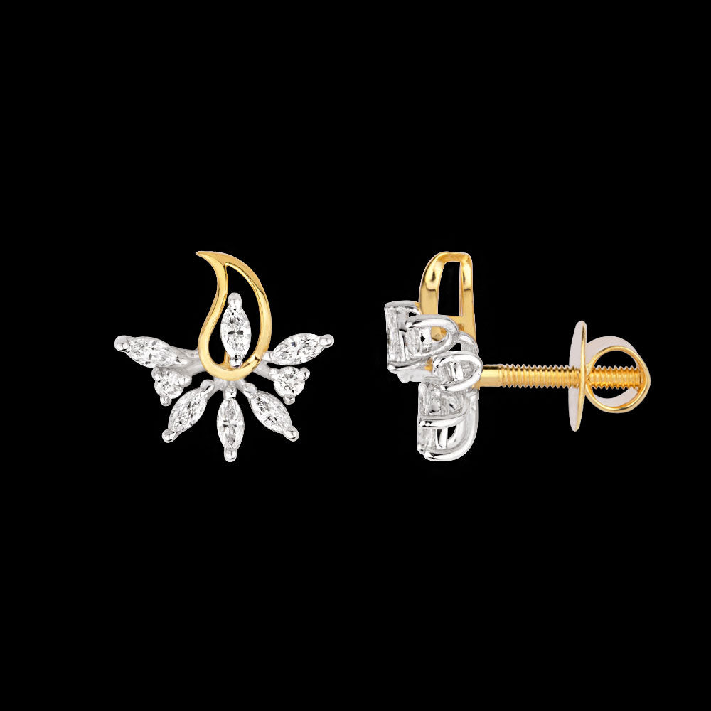 18K Two Tone Gold Diamond Jewellery - 0.485ct VVS-EF