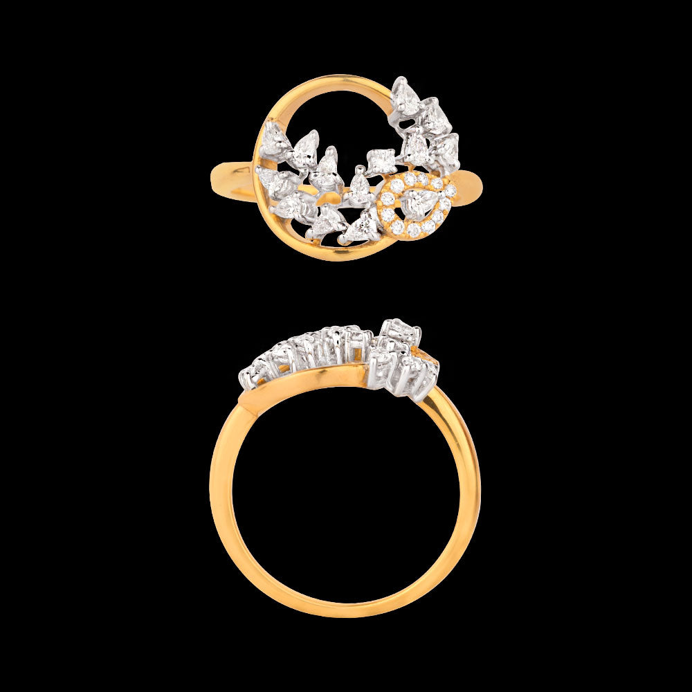 18K Two Tone Gold Diamond Jewellery - 0.43ct VVS-VS-EF