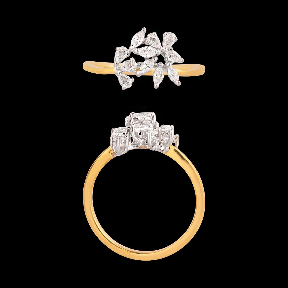 18K Two Tone Gold Diamond Jewellery - 0.24ct VVS-EF