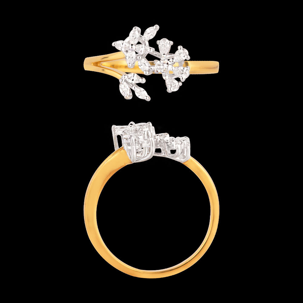 18K Two Tone Gold Diamond Jewellery - 0.315ct VVS-VS-EF