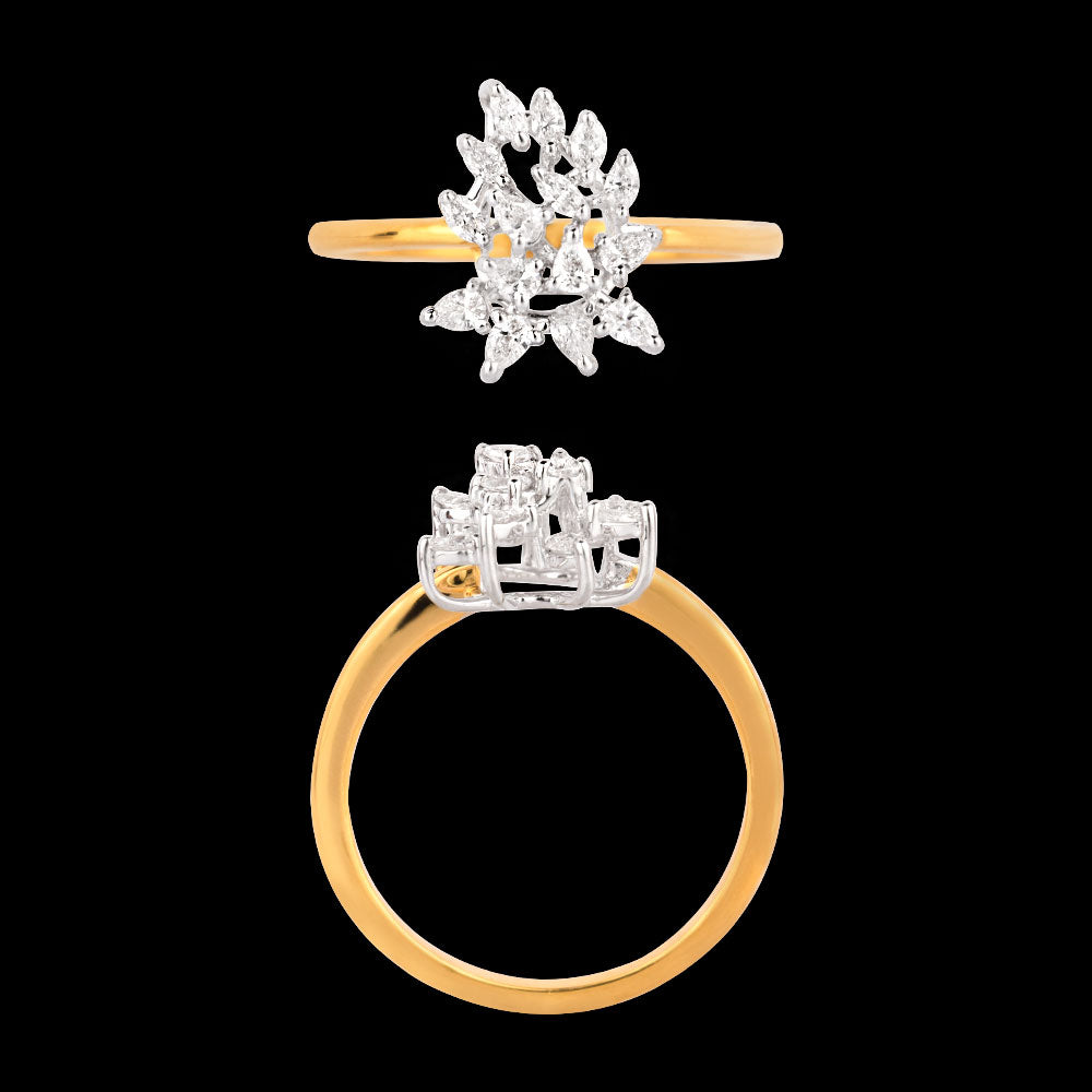 18K Two Tone Gold Diamond Jewellery - 0.36ct VVS-VS-EF