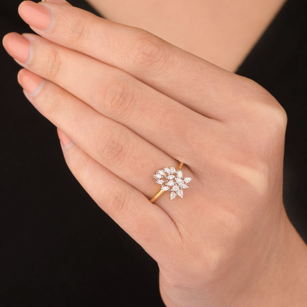 18K Two Tone Gold Diamond Jewellery - 0.36ct VVS-VS-EF