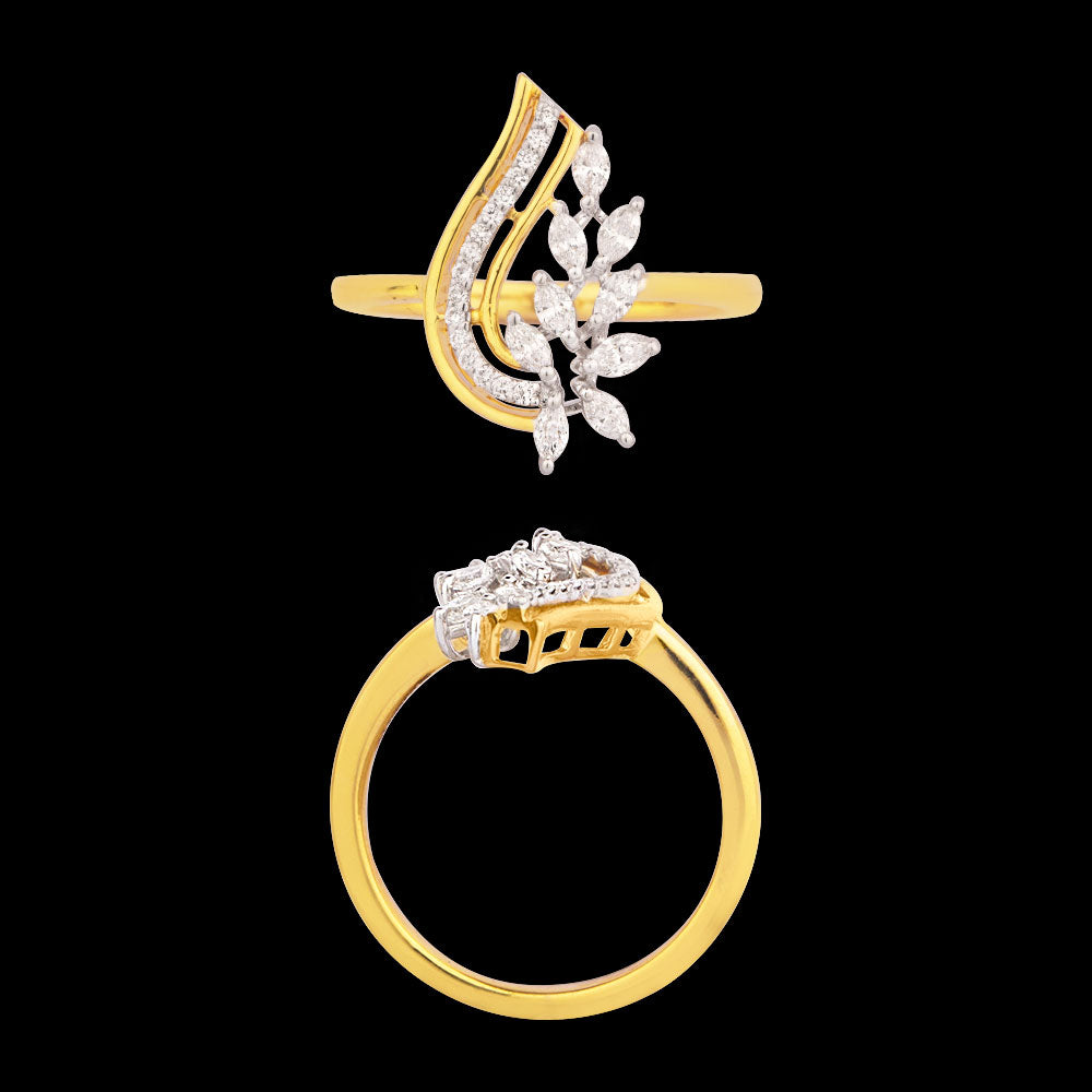 18K Two Tone Gold Diamond Jewellery - 0.365ct VVS-EF