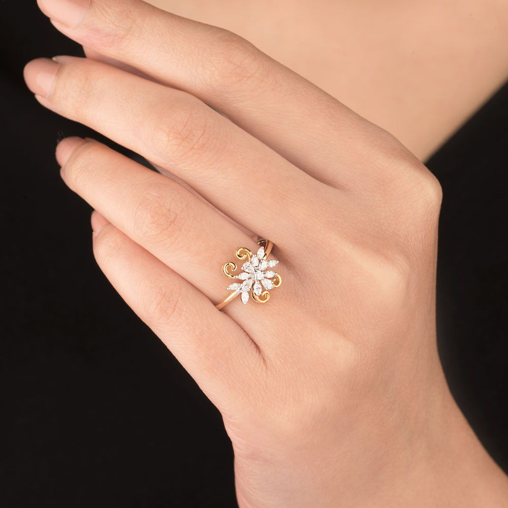 18K Two Tone Gold Diamond Jewellery - 0.33ct VVS-EF