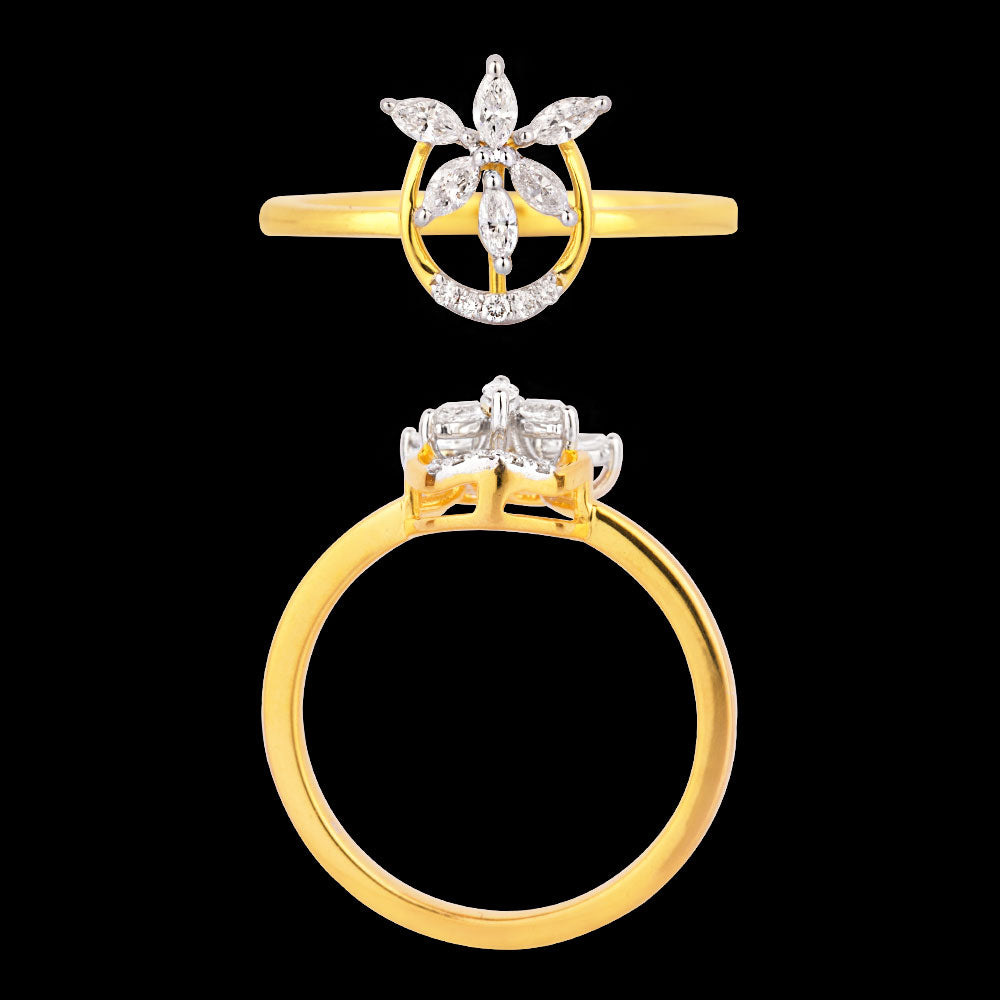 18K Two Tone Gold Diamond Jewellery - 0.24ct VVS-VS-EF