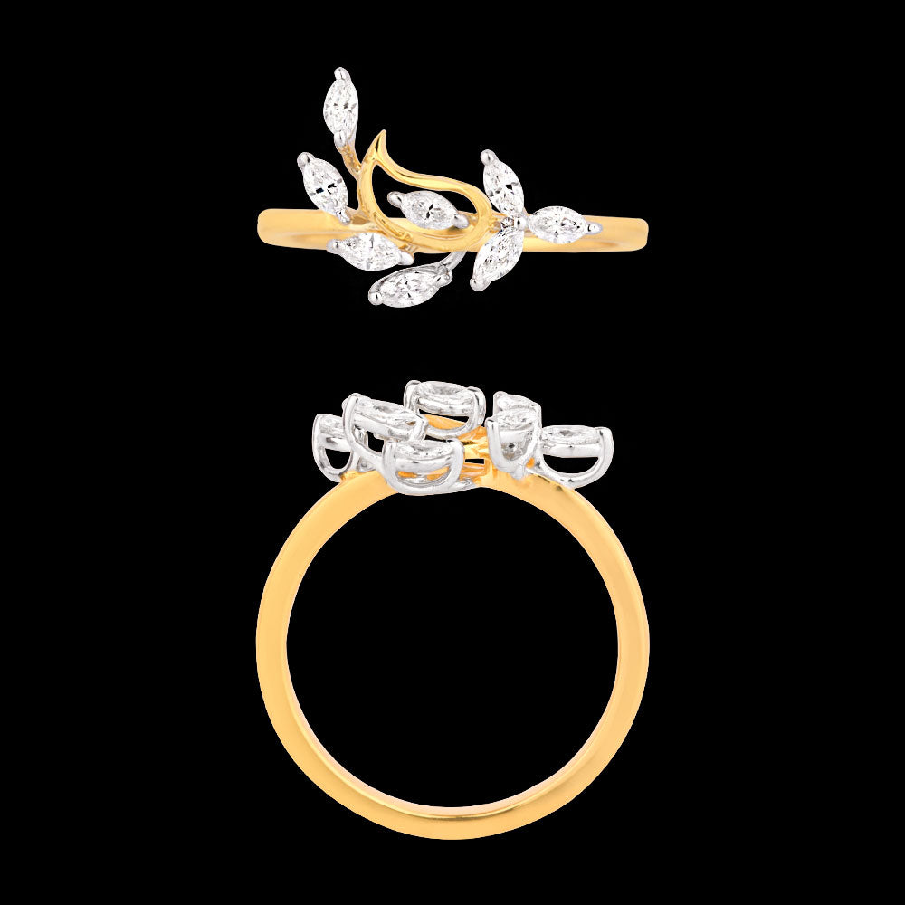 18K Two Tone Gold Diamond Jewellery - 0.29ct VVS-EF