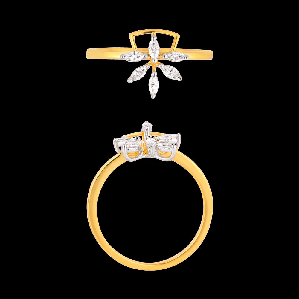 18K Two Tone Gold Diamond Jewellery - 0.2ct VVS-VS-EF