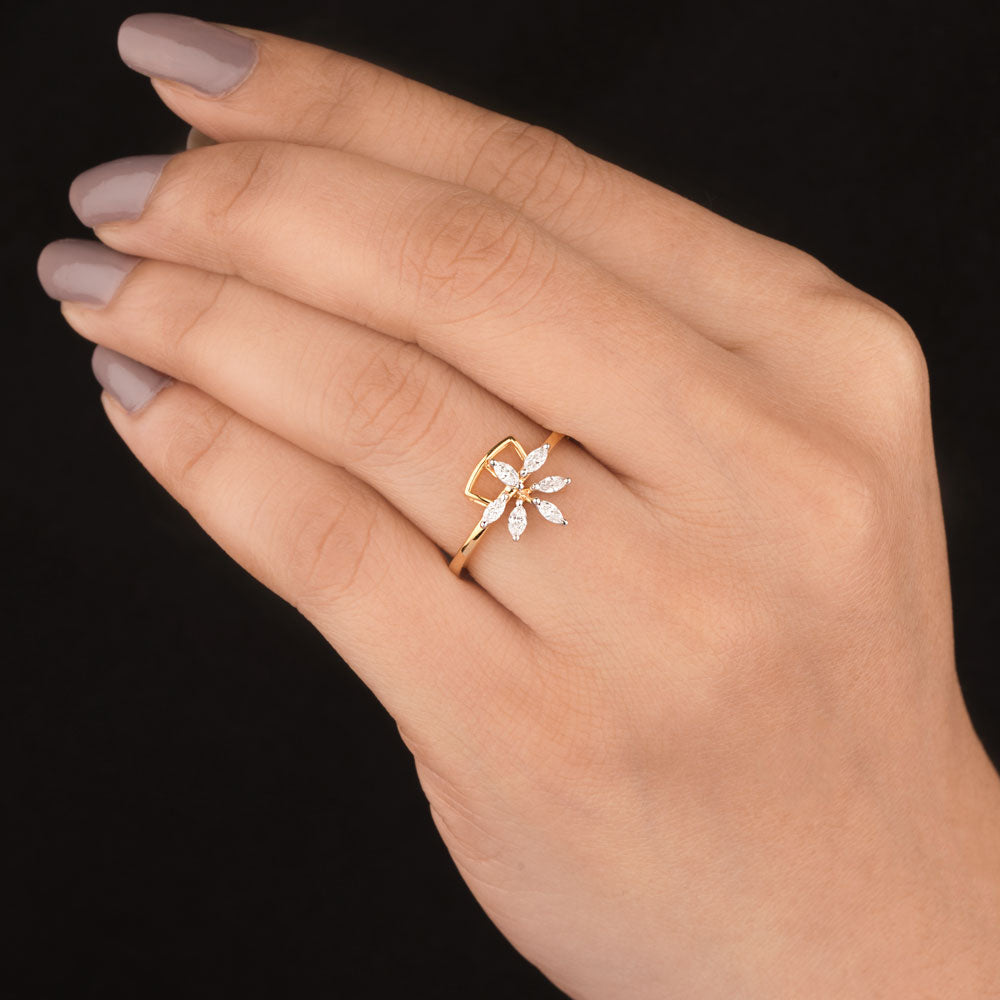 18K Two Tone Gold Diamond Jewellery - 0.2ct VVS-VS-EF