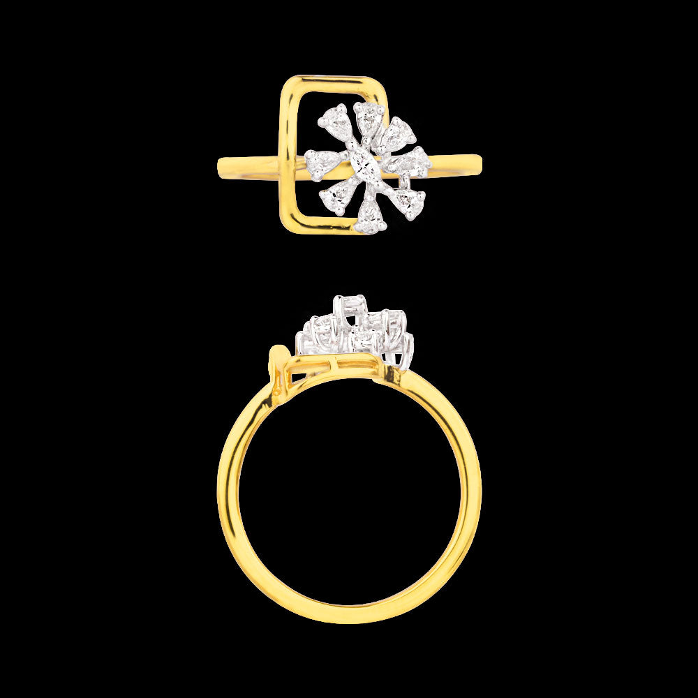 18K Two Tone Gold Diamond Jewellery - 0.245ct VVS-VS-EF