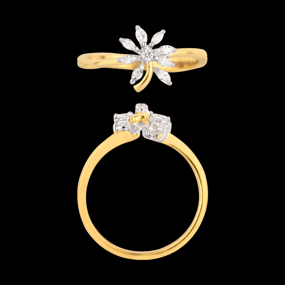18K Two Tone Gold Diamond Jewellery - 0.225ct VVS-EF