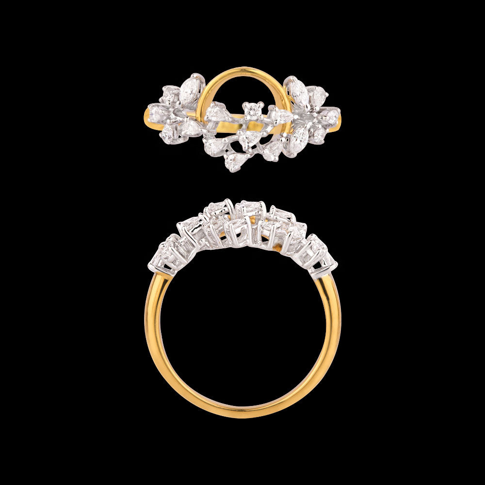 18K Two Tone Gold Diamond Jewellery - 0.35ct VVS-EF