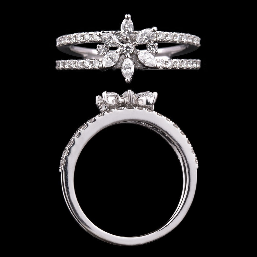 14K White Gold Diamond Ring - 0.65ct SI-GH