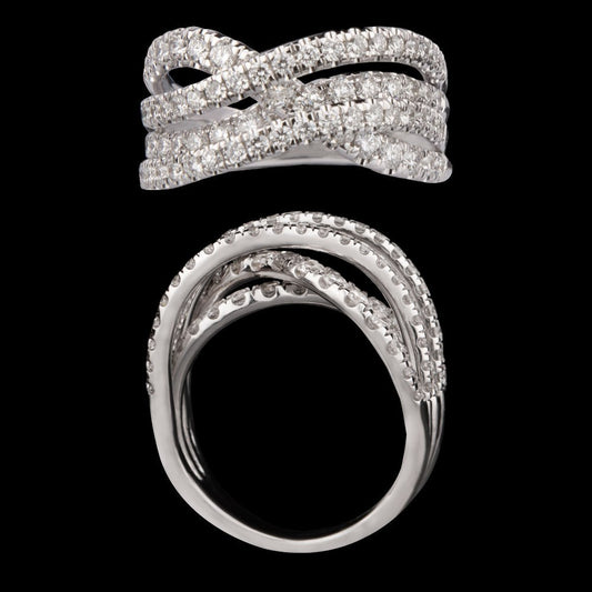 14K White Gold Diamond Ring - 1.33ct SI-GH
