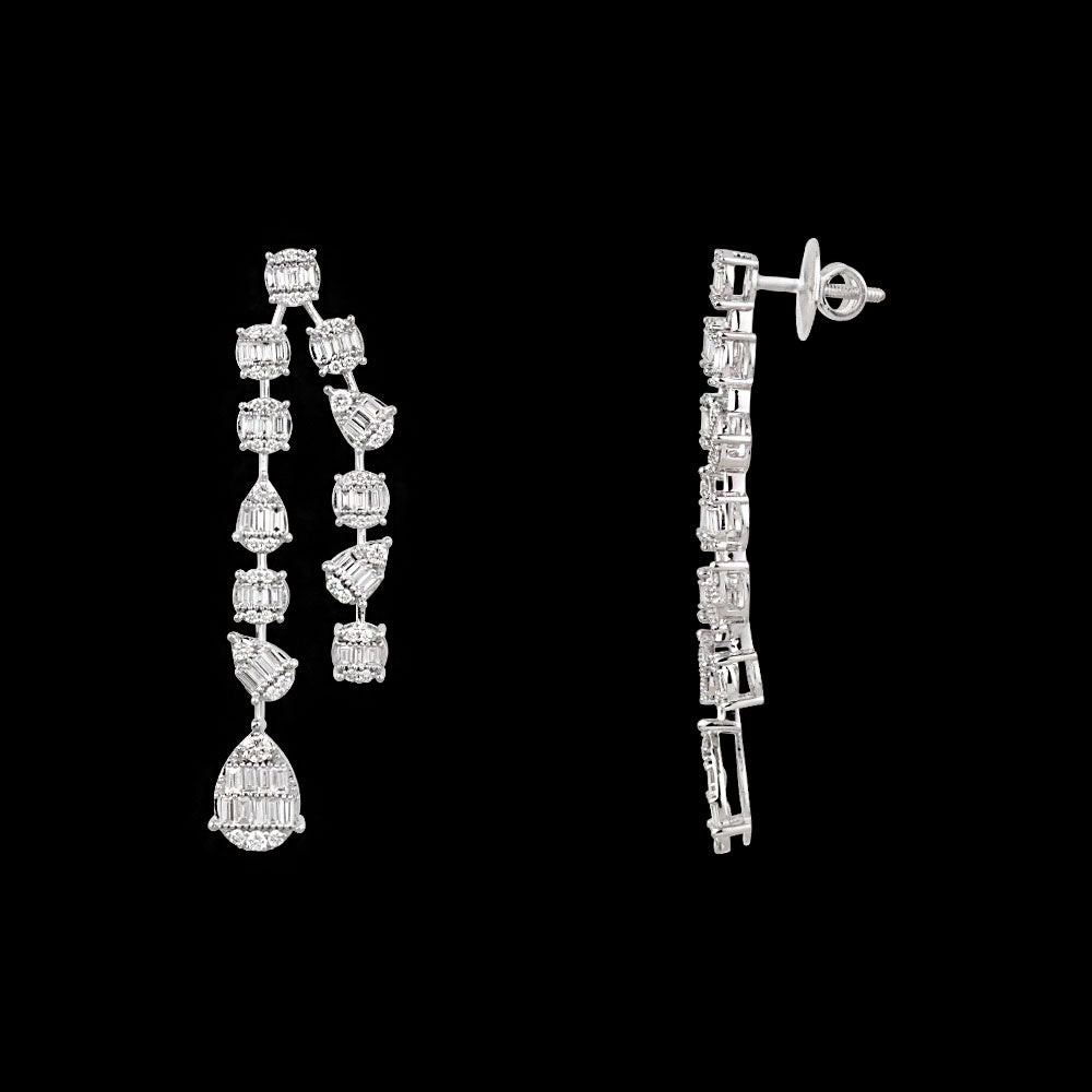 18K White Gold Diamond Jewellery - 2.095ct VVS-VS-GH