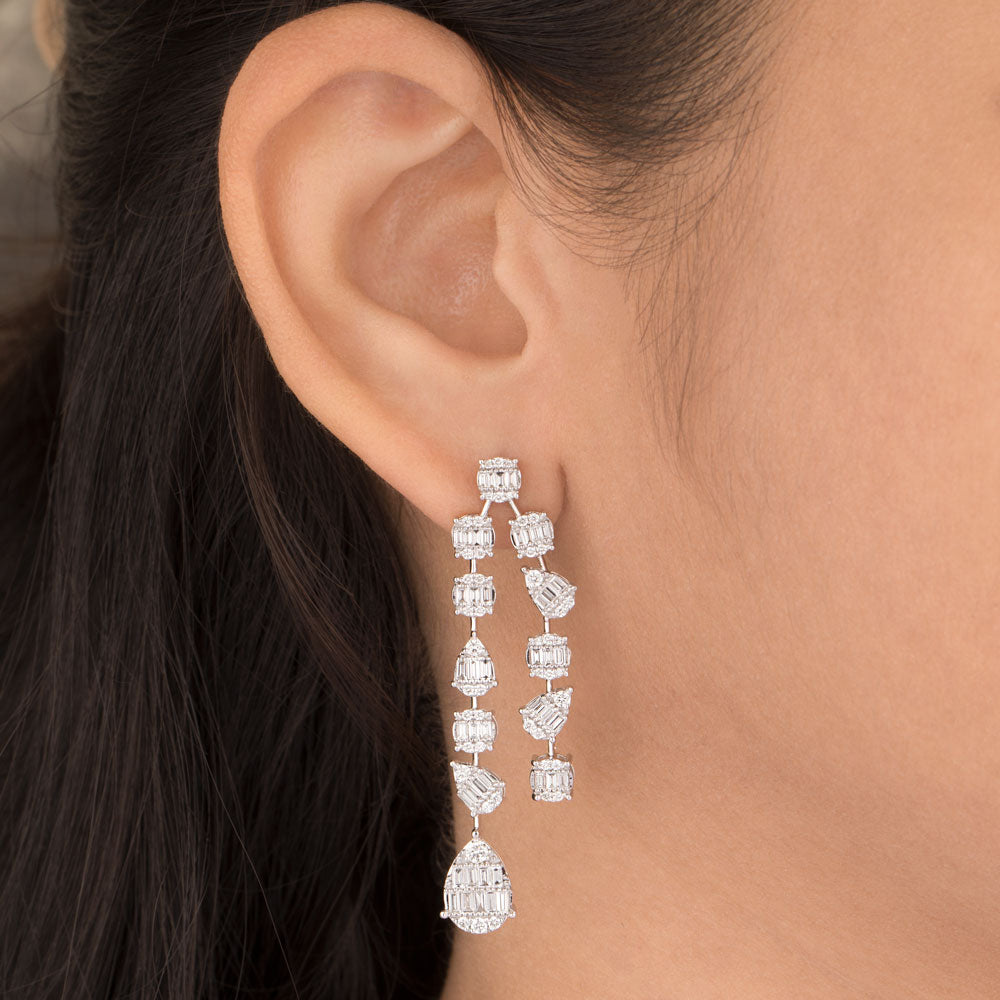 18K White Gold Diamond Jewellery - 2.095ct VVS-VS-GH