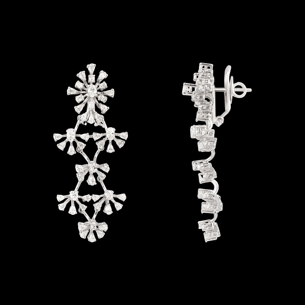 18K White Gold Diamond Jewellery - 4.364ct VVS-FG