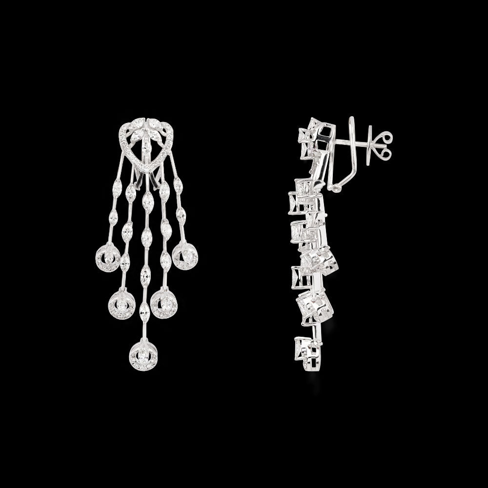 18K White Gold Diamond Jewellery - 4.132ct VS-SI-GH