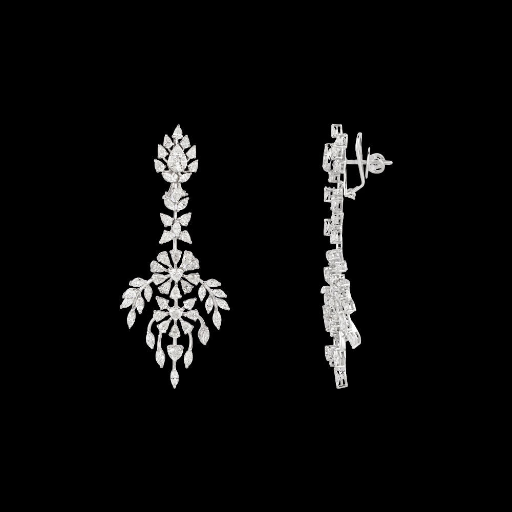 18K White Gold Diamond Jewellery - 9.619ct VVS-VS-EF