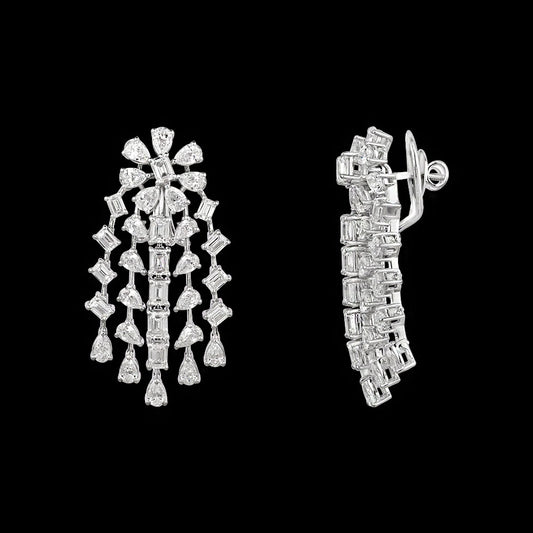14K White Gold Diamond Jewellery - 9.236ct VVS-VS-FG