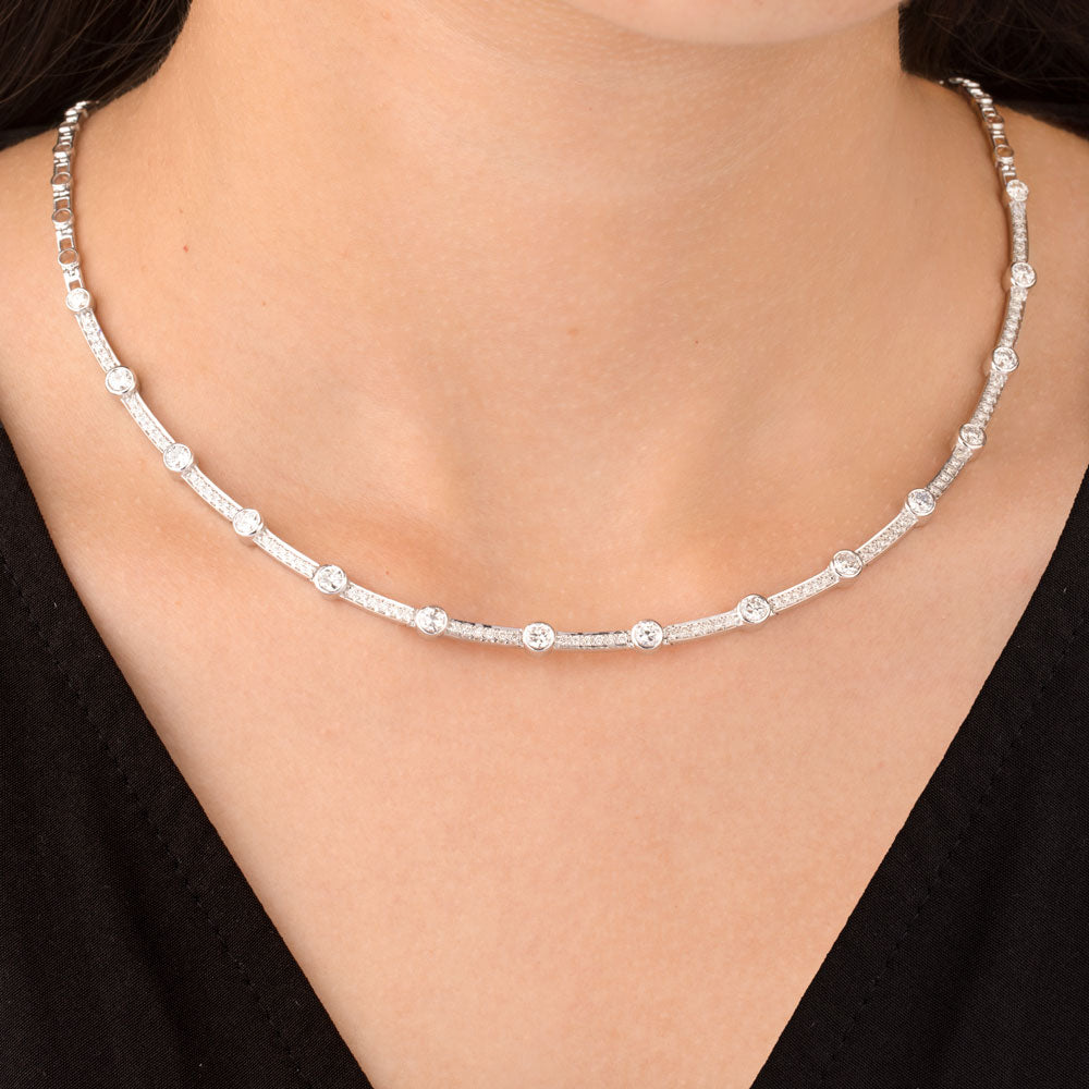 14K White Gold Diamond Jewellery - 0.931ct SI-IJ